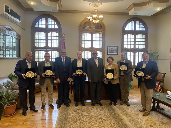 Faculty of Agriculture Awarded Plaques to USSEC Iowa Soybean Association and Egyptian Poultry Producers Associations.1jpg